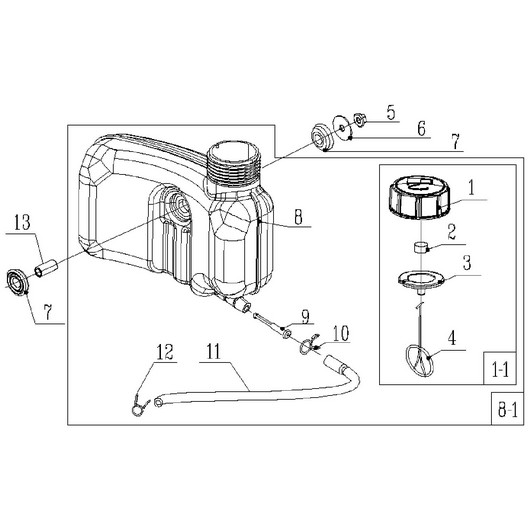 Топливный бак Champion LM4630 после 2019г.